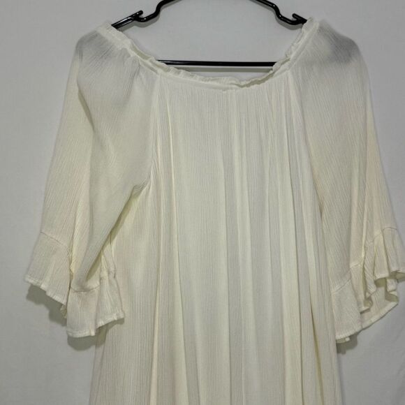 Cream Naïf Knee length dress Size L - Picture 6 of 8